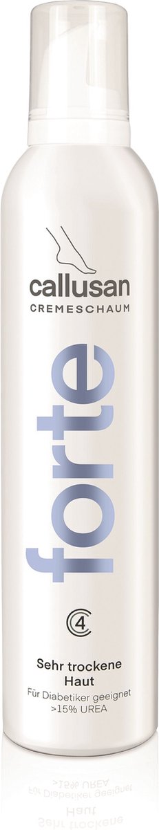 Callusan Forte Cremeschuim 300ml met 15% ureum -mag onder steunkousen-huidverzorging-eelt-kloven-geschikt voor diabeten