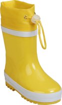 Playshoes regenlaarzen geel streep wit