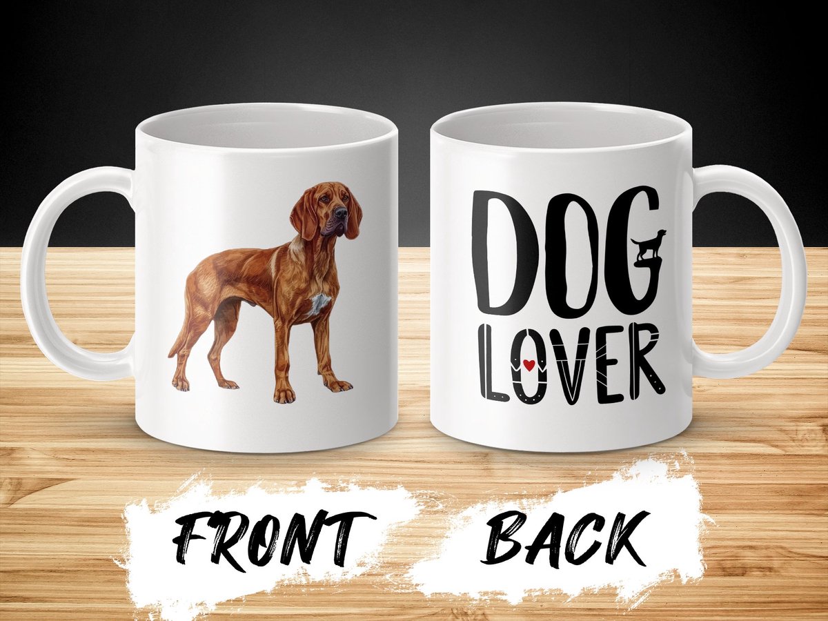 Mok Redbone Coonhound dog - Hond/ dog lover