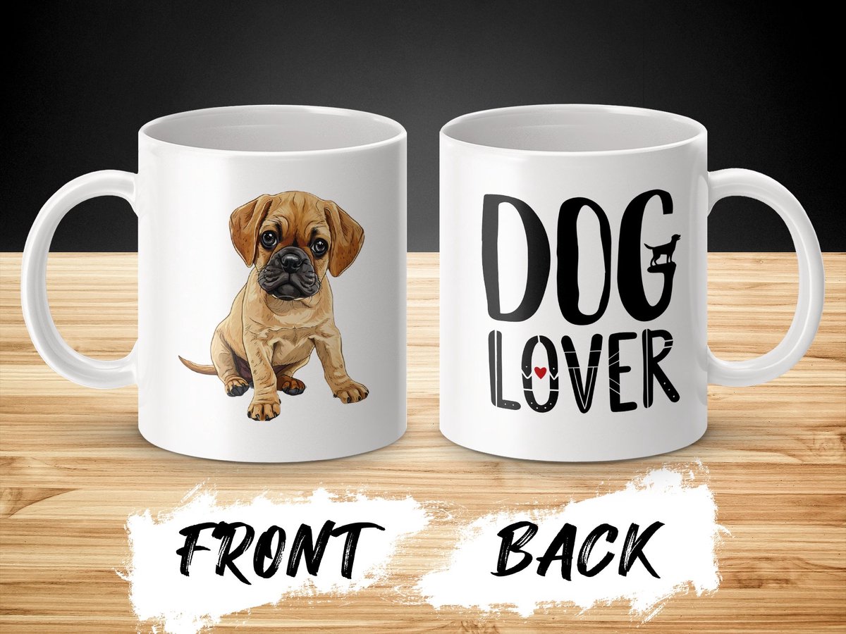 Mok Puggle dog hond/ dog lover