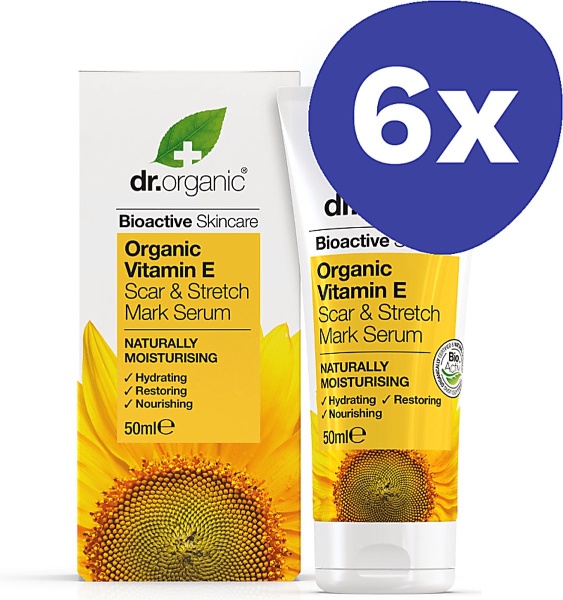 Goedkoopste Dr Organic Vitamine E Litteken & Striae Serum BUNDEL (6x 50ml