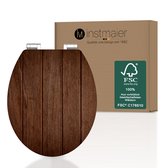 instmaier toiletzitting - MDF hout - duurzaam met FSC-certificering - Walnotenhout-look