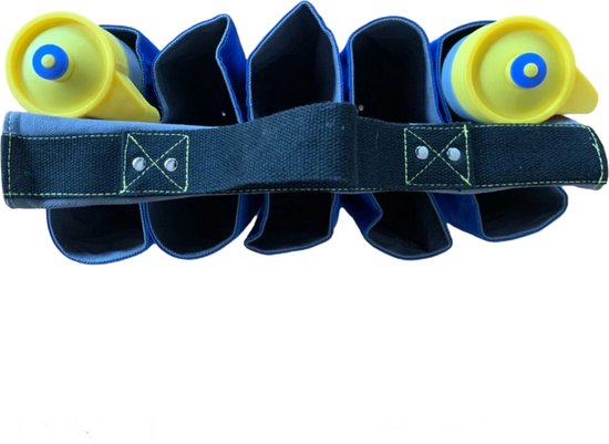SPORTS-GADGET , BIDONKRAT, BIDONTAS , WATERAFSTOTEND , STOER , VAN CANVAS , VOOR 10 BIDONS — afbeelding 2