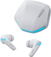 Lenovo ThinkPlus GM2 Pro - Bluetooth 5.3 - Draadloze oordopjes - Ergonomisch - Noise-cancelling - Waterbestendig - Sport - Gamen - Reizen - Wit