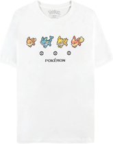 Pokémon - Eeveelutions Dames T-shirt - M - Wit