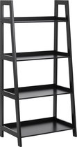 Boekenkast Edsele – zwart – 130x63x40 cm