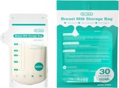 DR. Isla - Moedermelk opbergzakjes - Borstvoeding zakjes - 30 Stuks - Baby care - Vriezer/Koelkast - 150 ml - lekvrij - Dubbelwandig - BPA Vrij - SGD Keurmerk - Bewaarzakjes Moedermelk - Gemakkelijk de Datum en Tijd te registreren - Breast Milk Bags