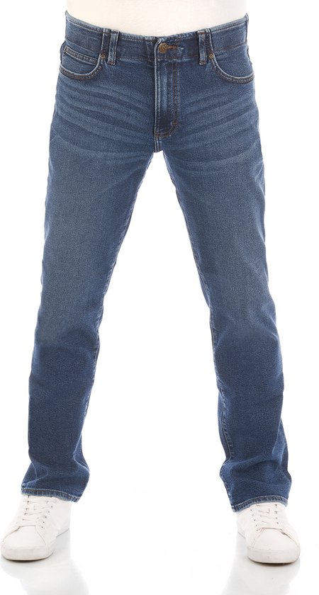 Lee Extreme Motion Straight Jeans Blauw 48 / 32 Man