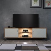 Trendteam- TV Meubel tv-meubel Touch | x 40 x 56 | Artisan Oak - 183cm - Wit; Bruin