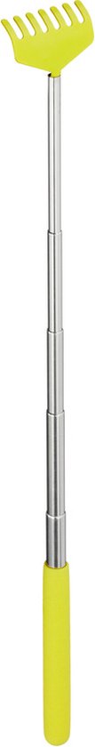 Stevige gele uitschuifbare ruggenkrabber 56 cm - Stevige ruggenkrabbers/rugkrabbers uitschuifbaar