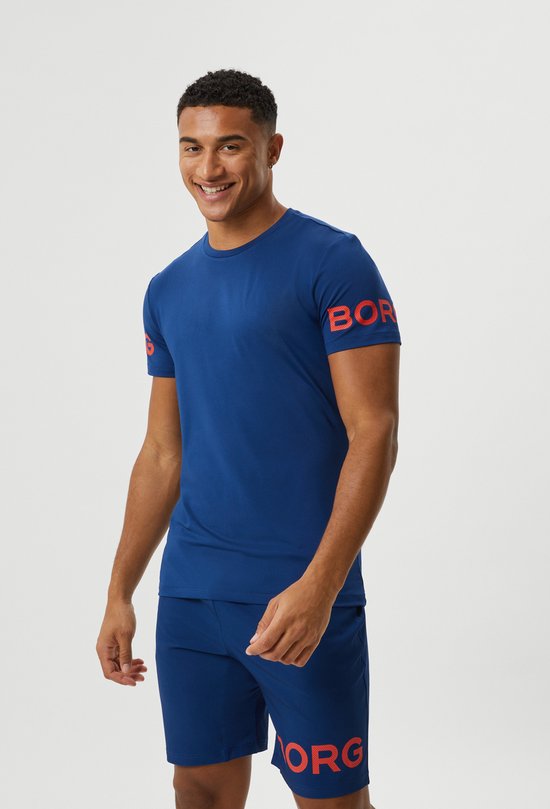 Björn Borg - Tee - T-Shirt - Top - Homme - Taille L - Blauw