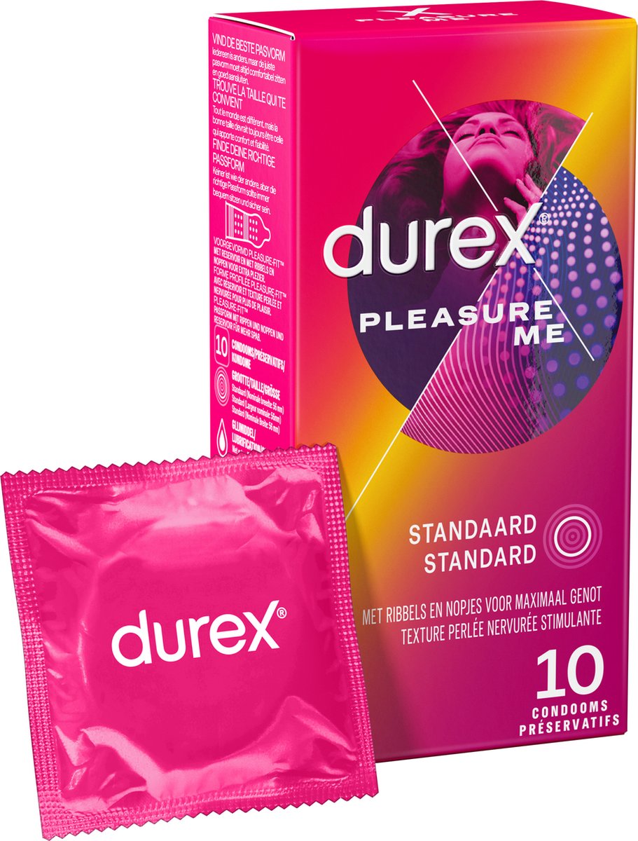 Durex Condooms Pleasure Me - Met Ribbels - 10 stuks