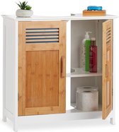 Wastafelonderkast - Perfect voor de badkamer: Badkamerkast voor het opbergen van schoonmaakproducten, lappen,