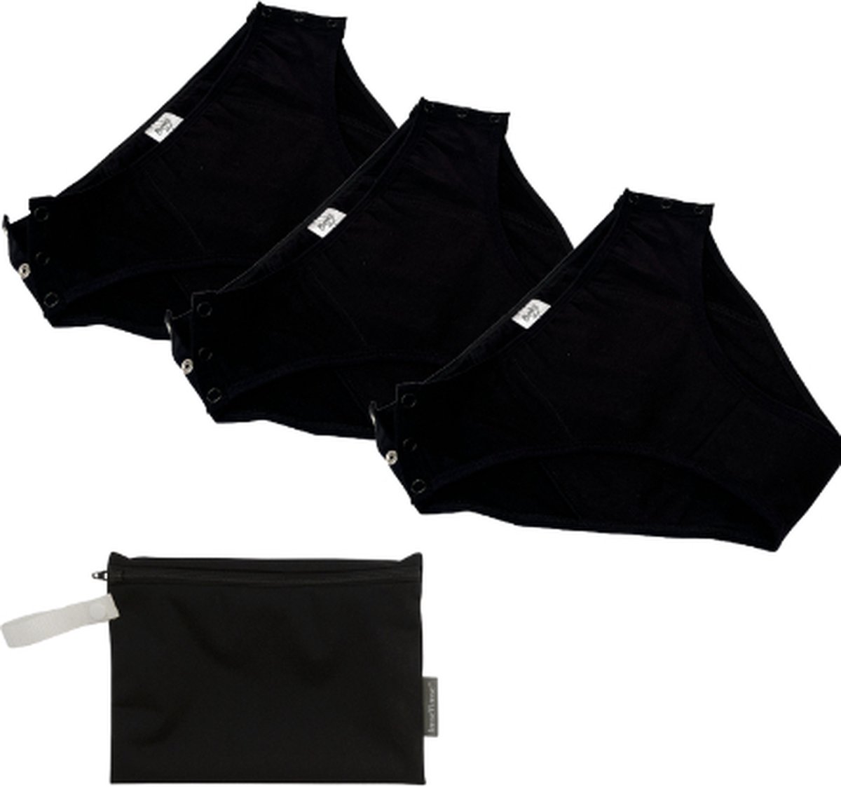 Cheeky Pants Feeling Easy Set - 3-pack - Maat 36-38 - Absorberend ondergoed - Wetbag - Comfortabel en Zekerheid