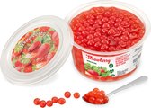 Inspire Food Company - Bubble tea - Bubble Tea Parels - Popping Boba Pearls - Popping Fruitparels - Aardbeien smaak - 450 gram