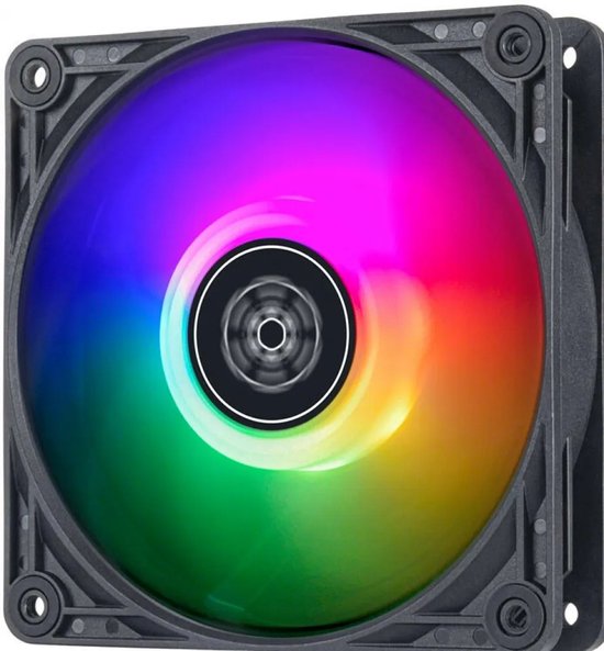 Silverstone Vista 120 ARGB - Ventilatorhuis - 120mm - 65.9 cfm - 2000 omw/min. - 30.6 dBA - 4-pins PMW - ARGB - zwart