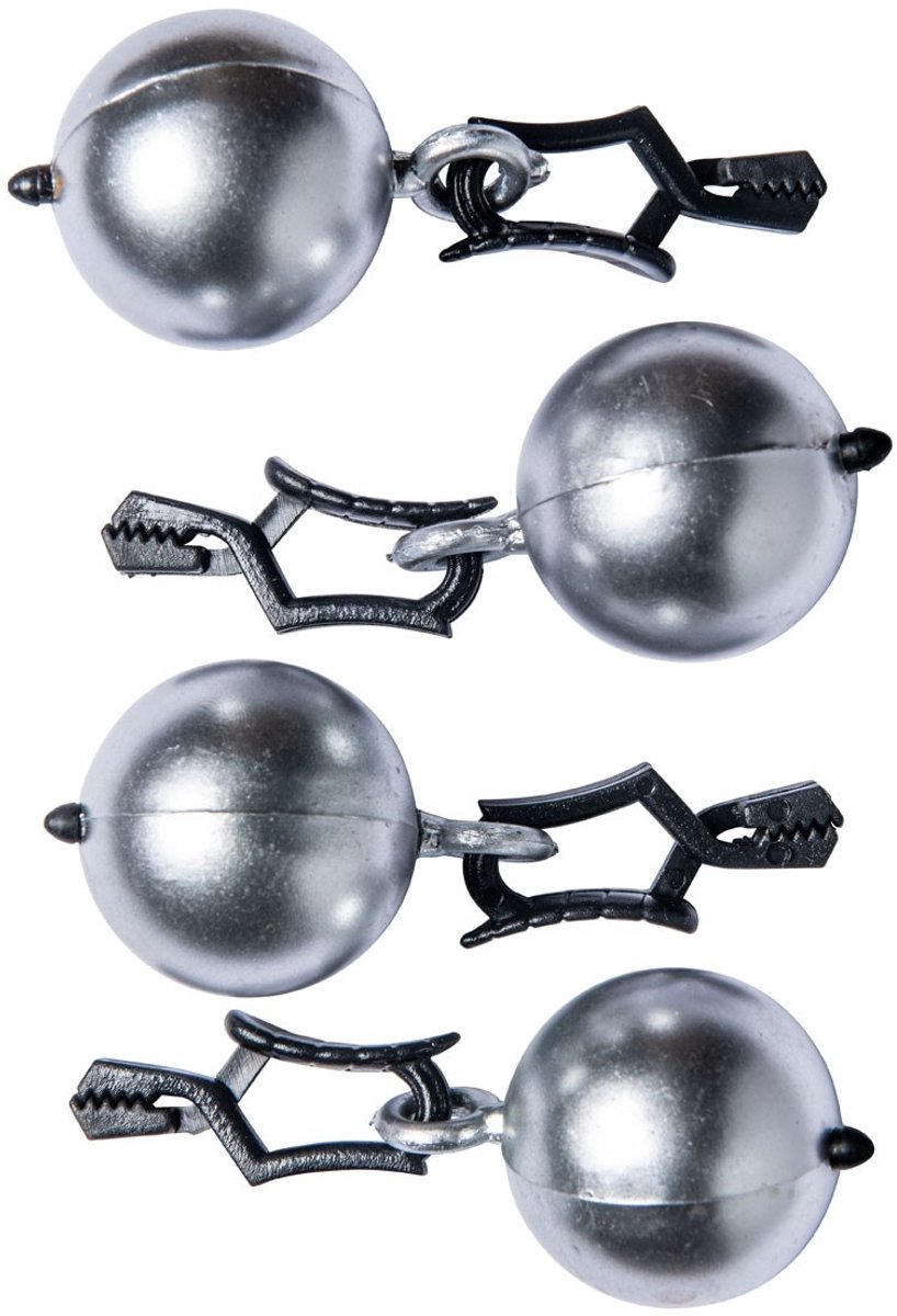 Tafelkleed-hangers kogels zilver