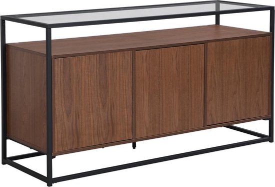 HAKU Regal Schwarz – 80x80x30 Cm, Metall, 2 Ablagen, Modernes Design, Belastung 10 Kg Pro Boden