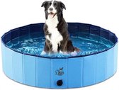 Dogs&Co HondenZwembadje voor huisdieren - Honden zwembad - Hondenbad - Bad voor Honden, Huisdieren en kinderen - Opzet zwembad - 80x20cm - Blauwzwembad 80x20 cm Blauw -