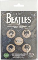 The Beatles - Badge/bouton Vintage She Loves You - Set de 5 - Crème