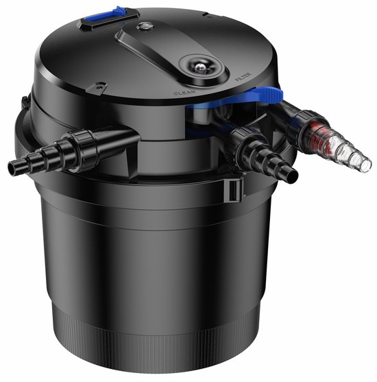 BluPressure Smart Control 8.000 - Drukfilter voor vijver - Inclusief 11W UV-c - Backwashfunctie - UV timer