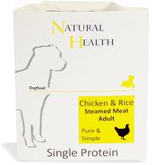 Natural Health Dog Steamed P&S Chicken & Rice omdoos 7x 395 gram