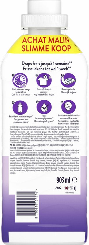 Lenor Adoucissant Journée en Provence - 12 x 43 Lavages - 12 x 903 ml