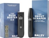 Forfait de toilettage BALZY 3.0 | Ensemble de soins corporels pour hommes | Plus de 40% d'avantage | incl. ManMower & SnoutScraper