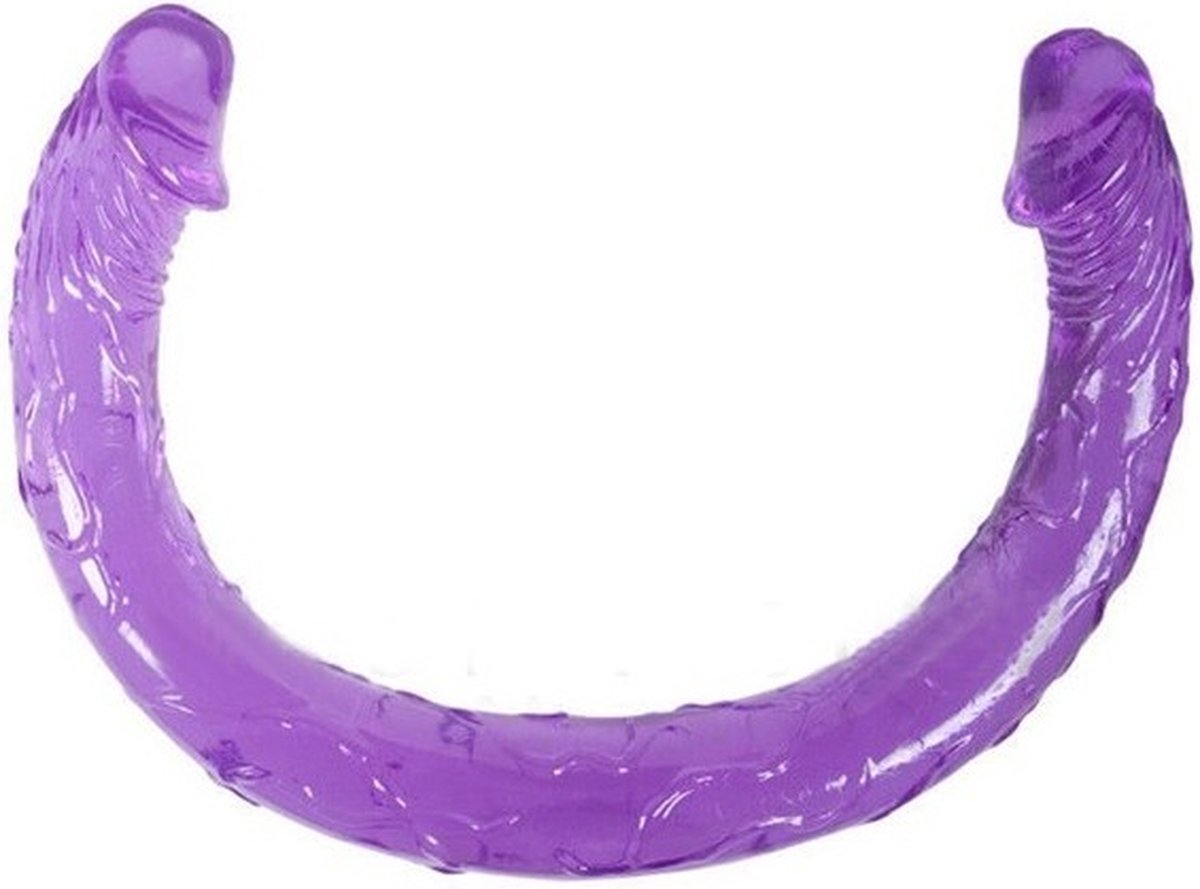 Goedkoopste Dubbele dildo Paars XXL 45 cm
