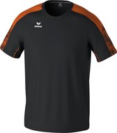 Erima Evo Star T-Shirt Kinderen - Zwart / Oranje | Maat: 152