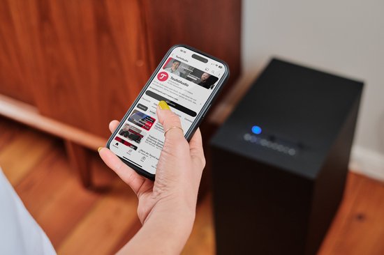 CONSONO 25 CONCEPT Surround 5.1 set - Système 5.1 complet prêt à l'emploi pour un véritable son surround - caisson de basses avec récepteur AV intégré avec Bluetooth 5.0 Zwart