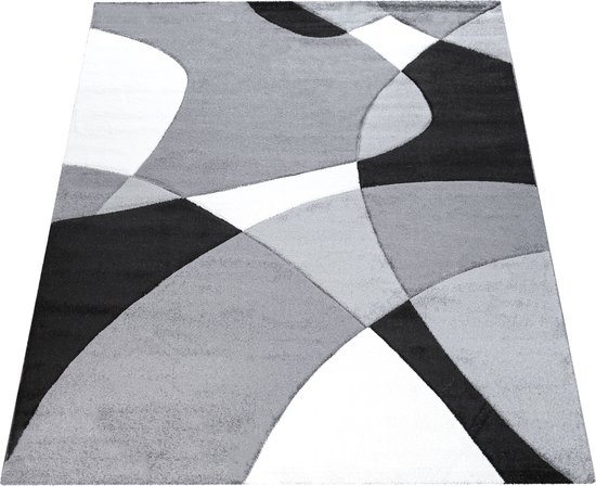 Paco Home Designvloerkleed Modern Abstract Golvenlook