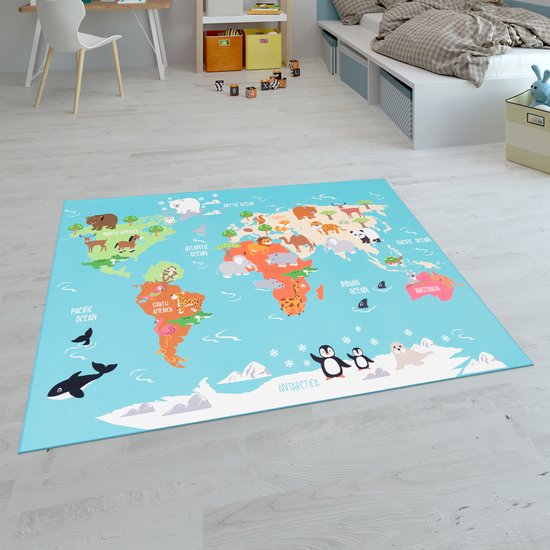 Petite Amélie Vloerkleed Kinderkamer Leeuw 'Leo' - Aardebruin - 100