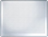 Geperforeerde Bakplaat 40 x 30 cm - Past op Bijna Elke Oven - Taartplaat Baguettebakplaat - Pizzabak - Compatibel met AEG Bosch Neff Siemens Square baking pan