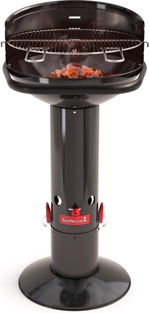 Barbecook Loewy 45 - Houtskool BBQ barbecue - Grilloppervlak 43 cm - Incl. Windscherm, BBQ rooster en asopvangpot - Zwart – foto 8