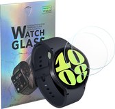 Samsung Galaxy Watch 6 / Watch 5 / Watch 4 (44mm) - 2 stuks Beschermglas Smartwatch screenprotectors van glas Transparante glazen schermbeschermfolie
