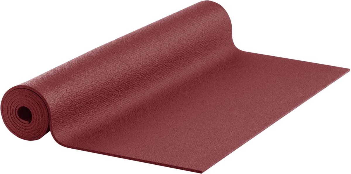 Yogamat Studio PVC - Ecoyogi ? 183 x 61 cm ? dikte 45 mm ? Bordeaux ? ?kotex certificaat