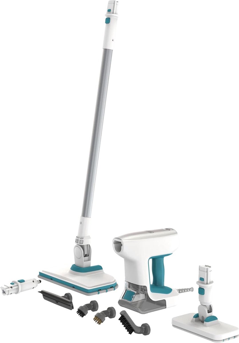 Black & Decker BHSM15FX08-QS Draagbare stoomreiniger 05 l Wit 6 m 1500 W 30 s