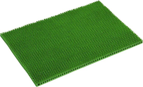 Grasmat - Deurmat - 40 X 60 CM - Groen - Kunststof - Voor binnen EN Buiten