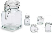 Glazen pot Transparant (5 pcs) (90 ml) (5 Onderdelen)