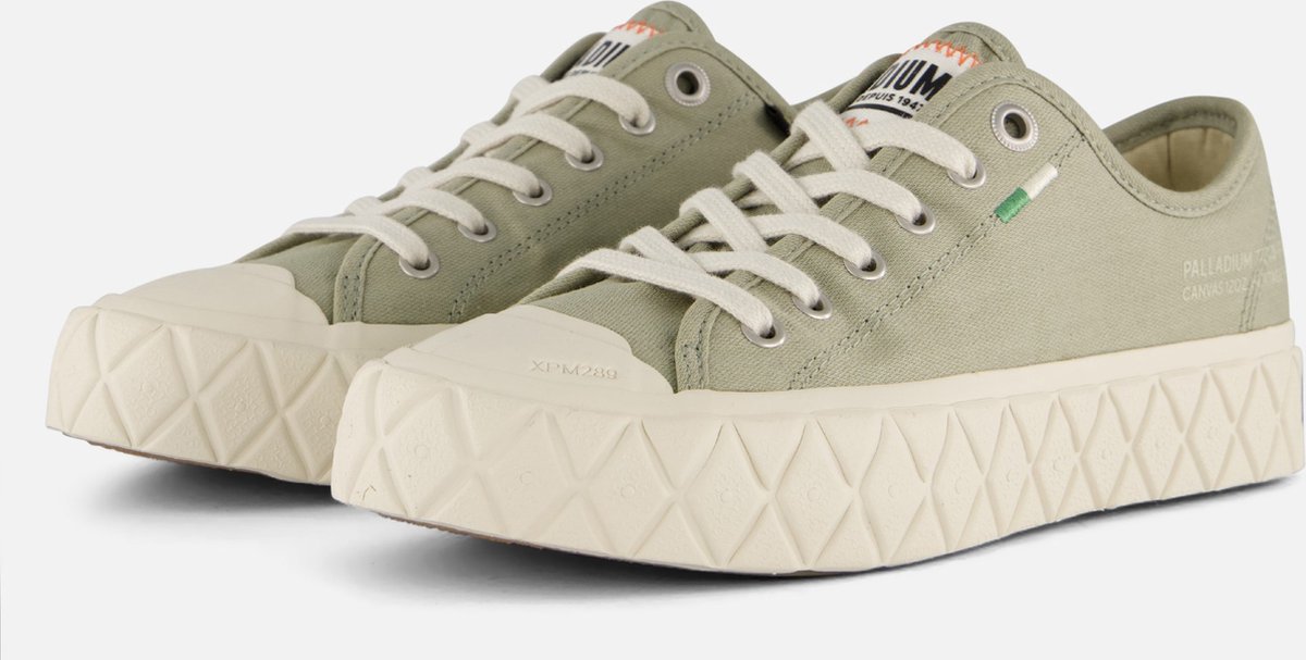 Palladium Palla Ace Low Sneakers Canvas Dames Grijs