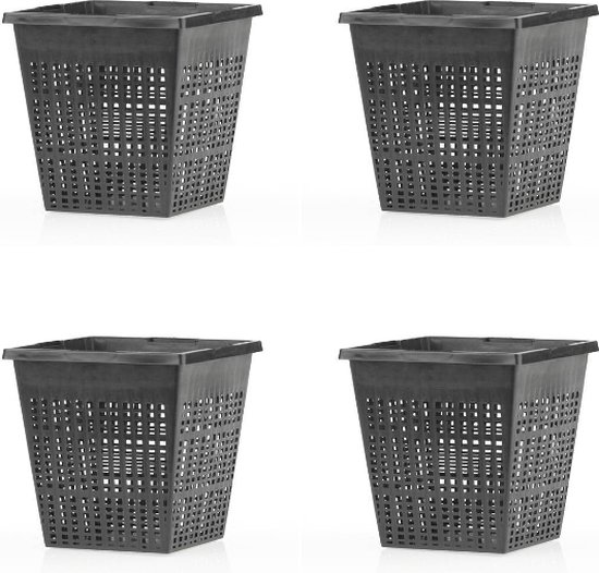 Vijvermand - Plantenmand - Vierkant - 11x11x11 cm - 4 stuks