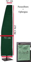 El Jardin - Grote Zweefparasolhoes - groen - 350 cm - 600 cm + Hoes