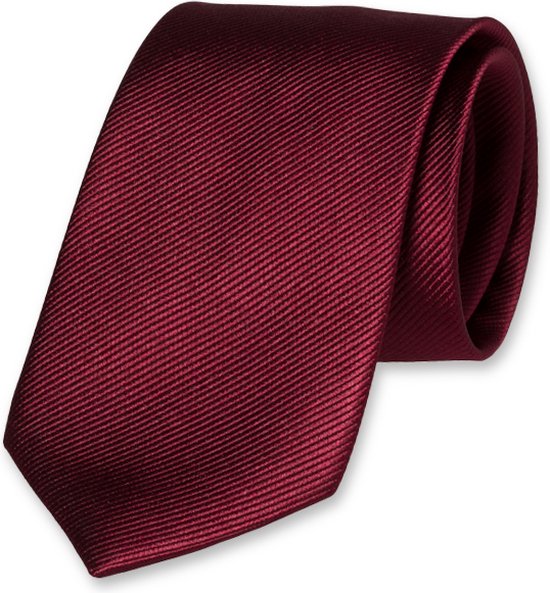 Cravate E.L. Cravatte - Bordeaux - 100% Soie