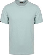 Superdry - Slub T-Shirt Melange Lichtblauw - Heren - Maat XL - Modern-fit