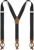 Trendhim - Brede blauwgrijze verwisselbare bretels