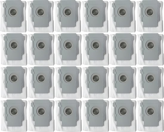 24x sacs d'aspirateur adaptés à iRobot Roomba i3 + i6 + i7 + S9 + J9 + J7 + sacs à poussière jetables pour aspirateur Robot