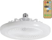 Nique Plafondventilator met verlichting - Plafondlampen - Plafondventilator Afstandsbediening - LED Lamp - Stille Plafondventilator - Wit