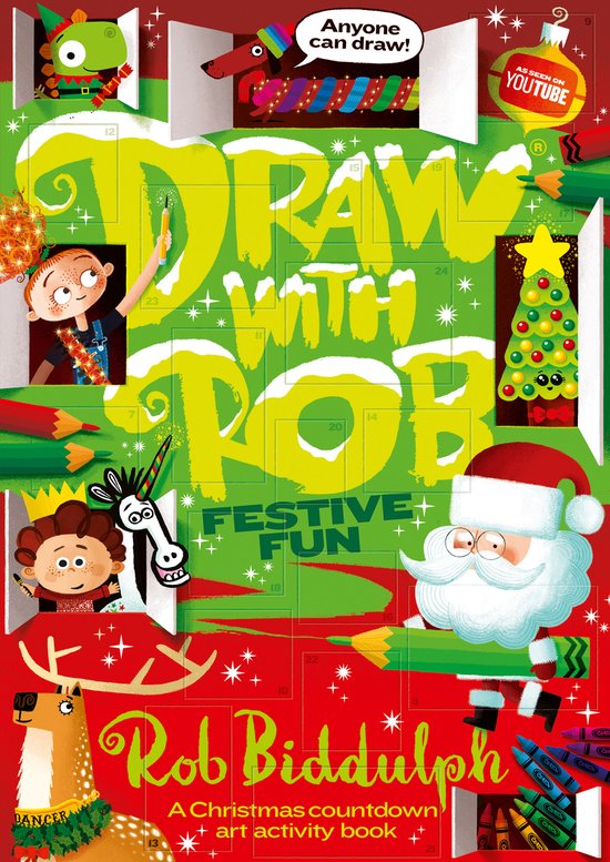 Draw With Rob: Festive Fun - cover