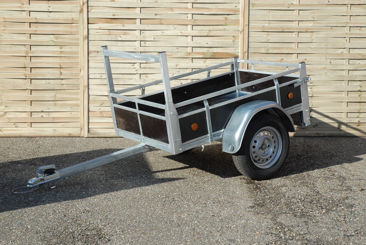 Aanhangwagen hout 200x100cm met 1 as van 750kg
